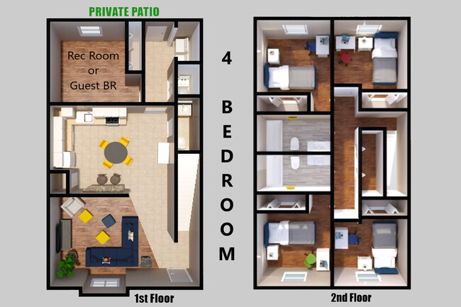 Floorplan - UNIVERSITY TOWNHOMES in KENT