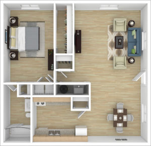 1 Bedroom - Bellaire Apartments