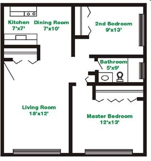 Floorplan - Luna Apartments