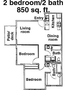 2BR/2BA - Briarcreek