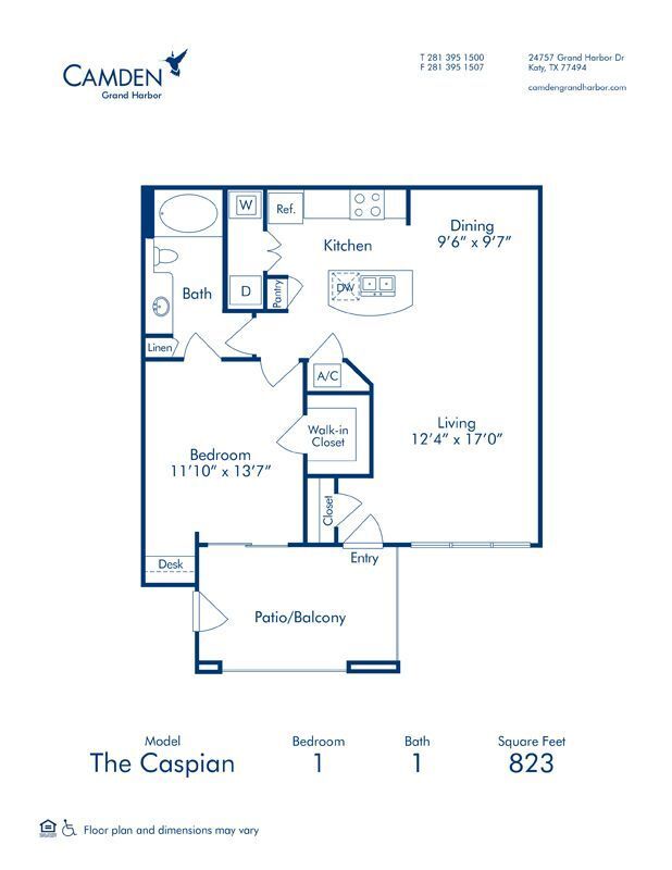 Floorplan - Camden Grand Harbor