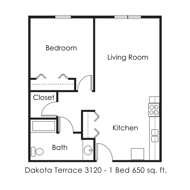 Floorplan - Dakota Terrace Apartments