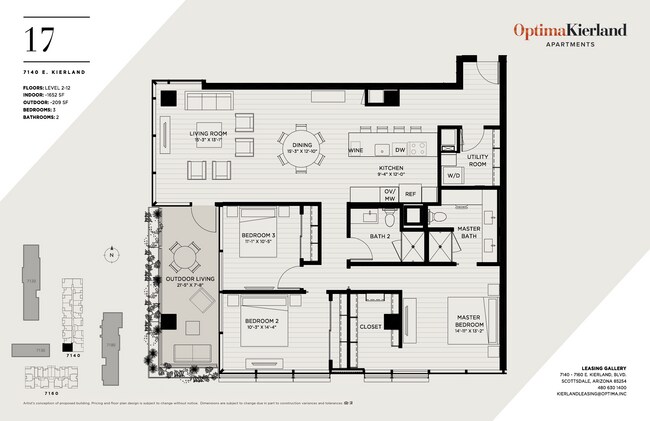 Floorplan - Optima Kierland Apartments