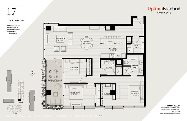 Floorplan - Optima Kierland Tower II