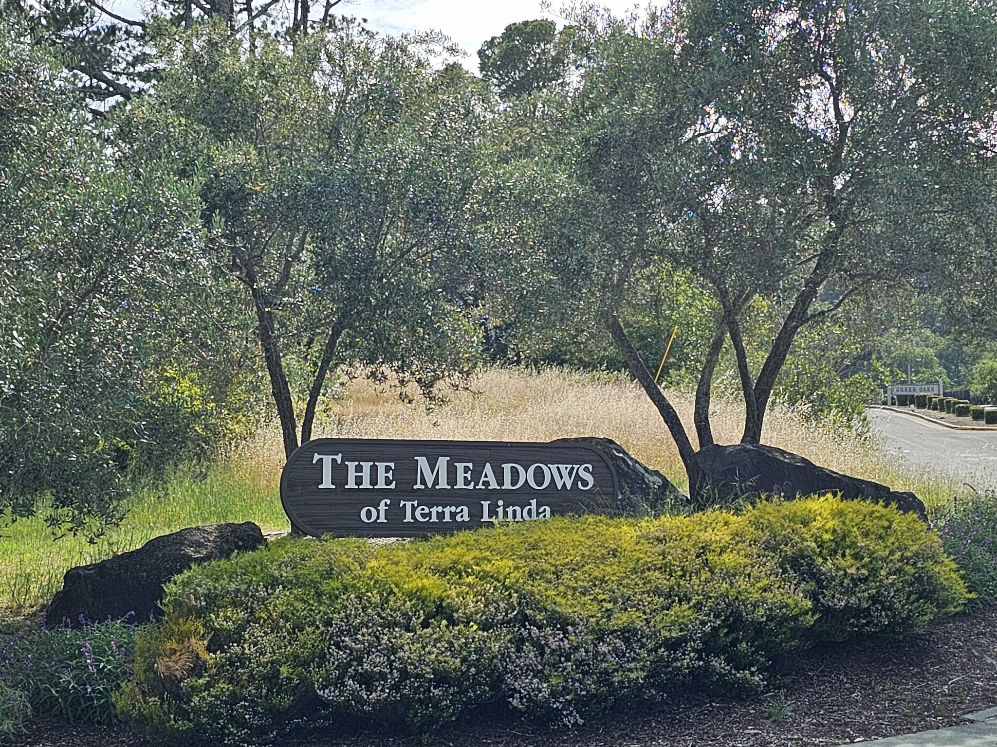 The Meadows Sign at Freitas Parkway and Lea Dr corner - 72 Surrey Ln