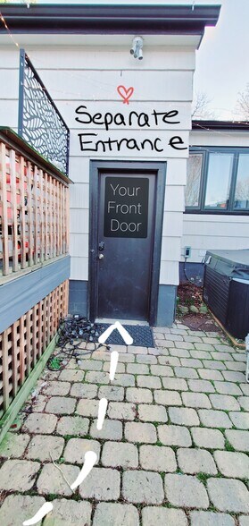 Your entrance - 2325 NE Ainsworth St