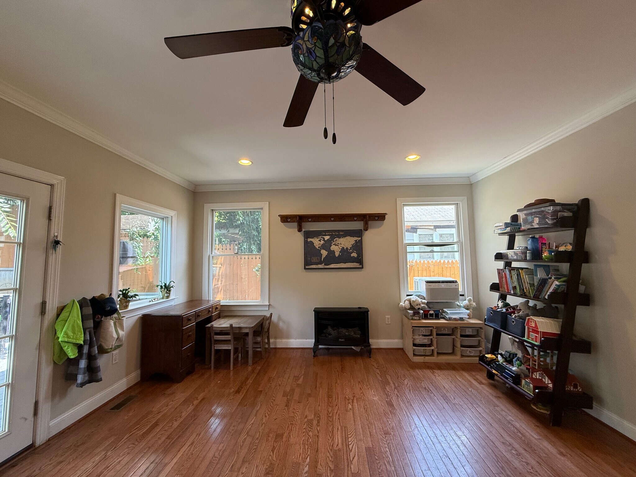 Family room with gas fireplace - 5715 7th St N
