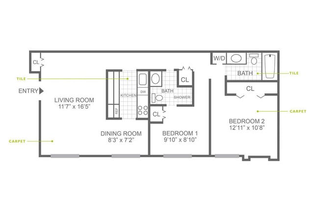 Floorplan - Lions Gate Apartments
