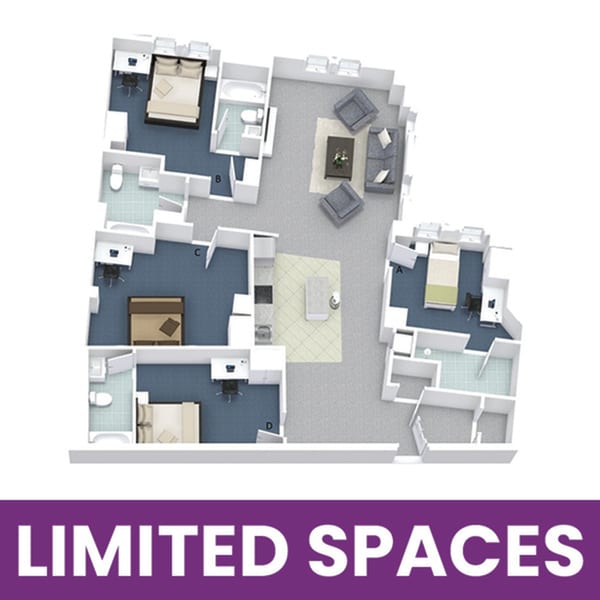 University Lofts 4x4C - Limited Spaces - University Lofts