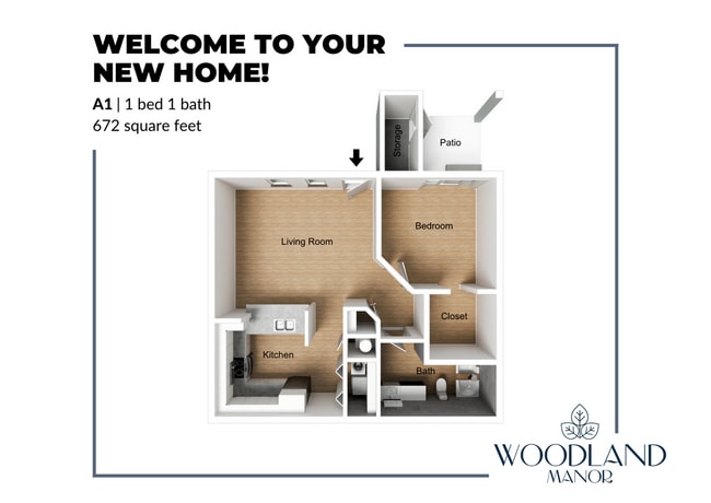 A1 Floor Plan - Woodland Manor