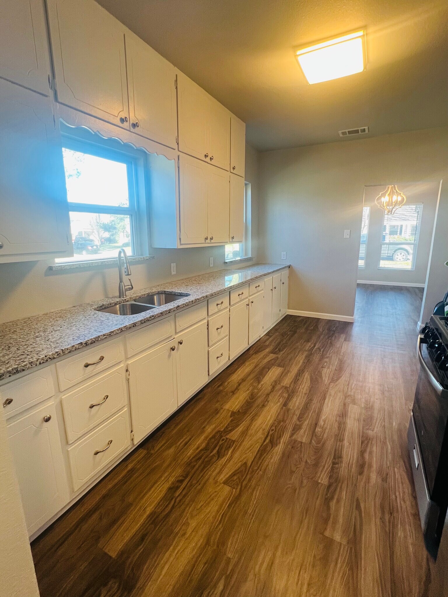 Extra long Kitchen Cabinets for Storage and New Granite - 822 W Fischer St
