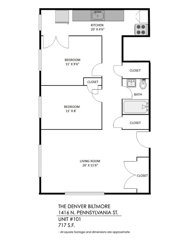 Floorplan - The Denver Biltmore