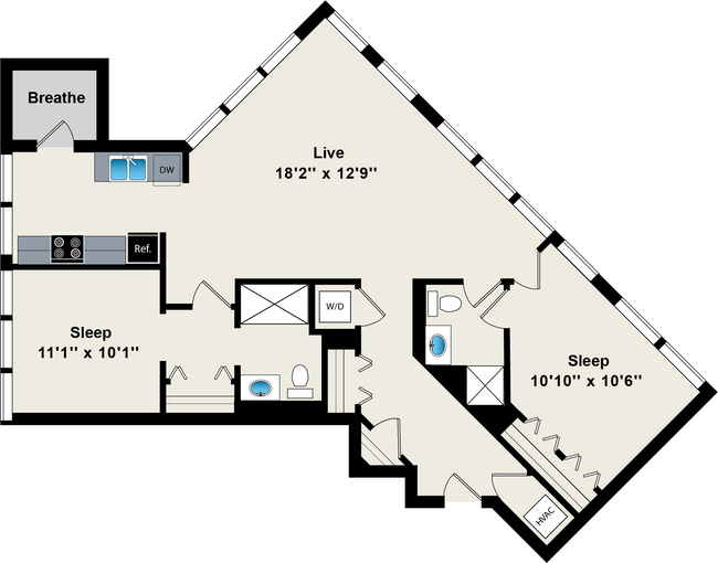Floorplan - Reside on Green Street