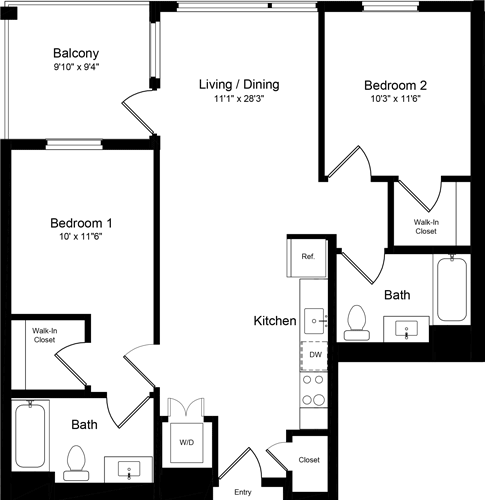 Floorplan - One Henry Adams