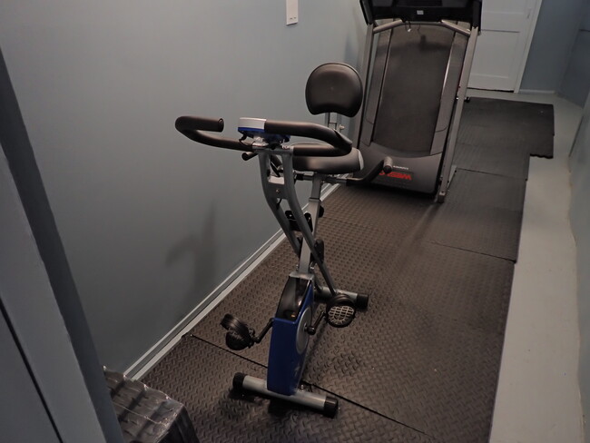 Basement exercise equipment. - 61 Duffield St