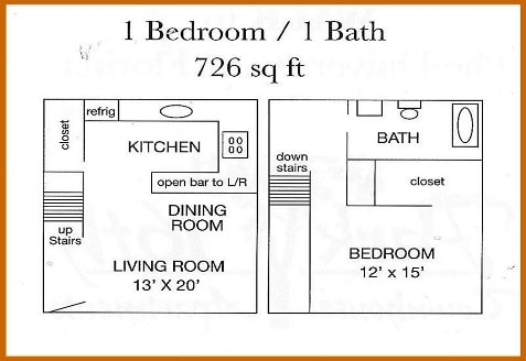 1BR/1BA - The Retreat