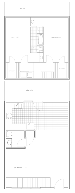 Two Bedroom Garden Home - Hillwood Villas