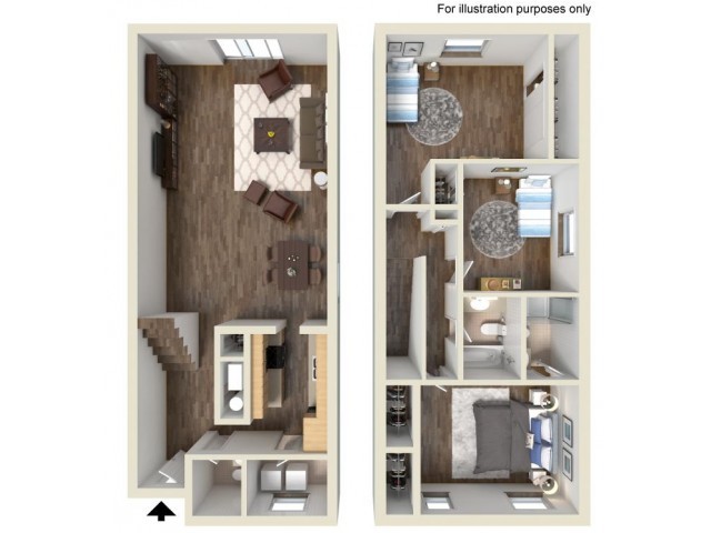 Floorplan - Private Reserve Townhomes