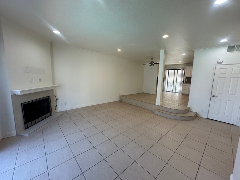 Living Room - Dining Room and 1/2 bathroom from front door. Direct access to garage from side exit d - 22865 Del Valle St