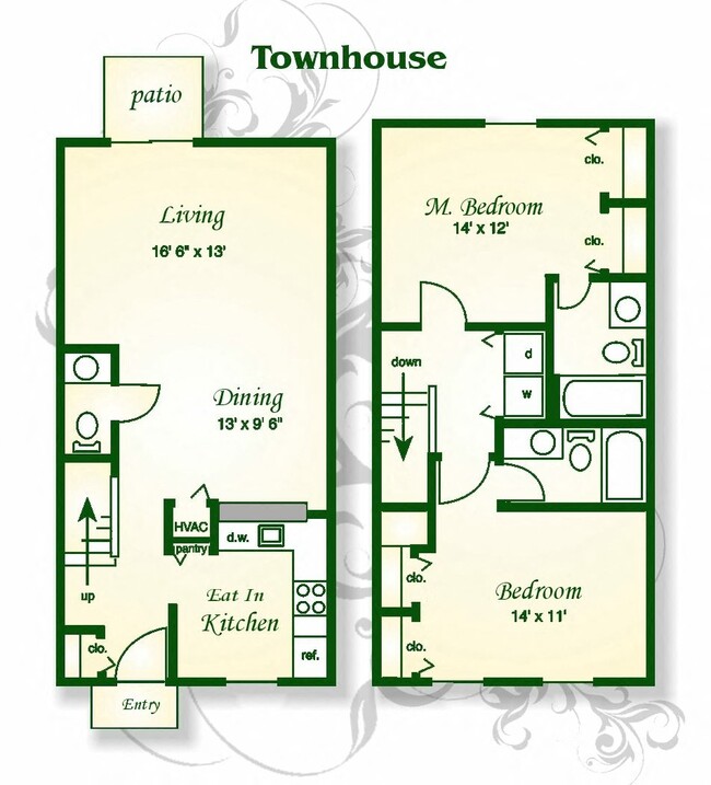 Floorplan - Shadowmoss Pointe Apartments and Townhomes