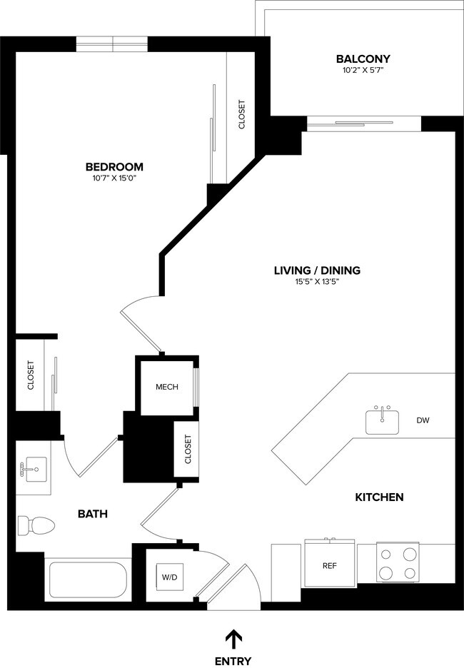 Floorplan - The Alexander Apartments