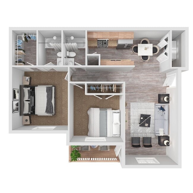 Floorplan - Rim Creek Apartments