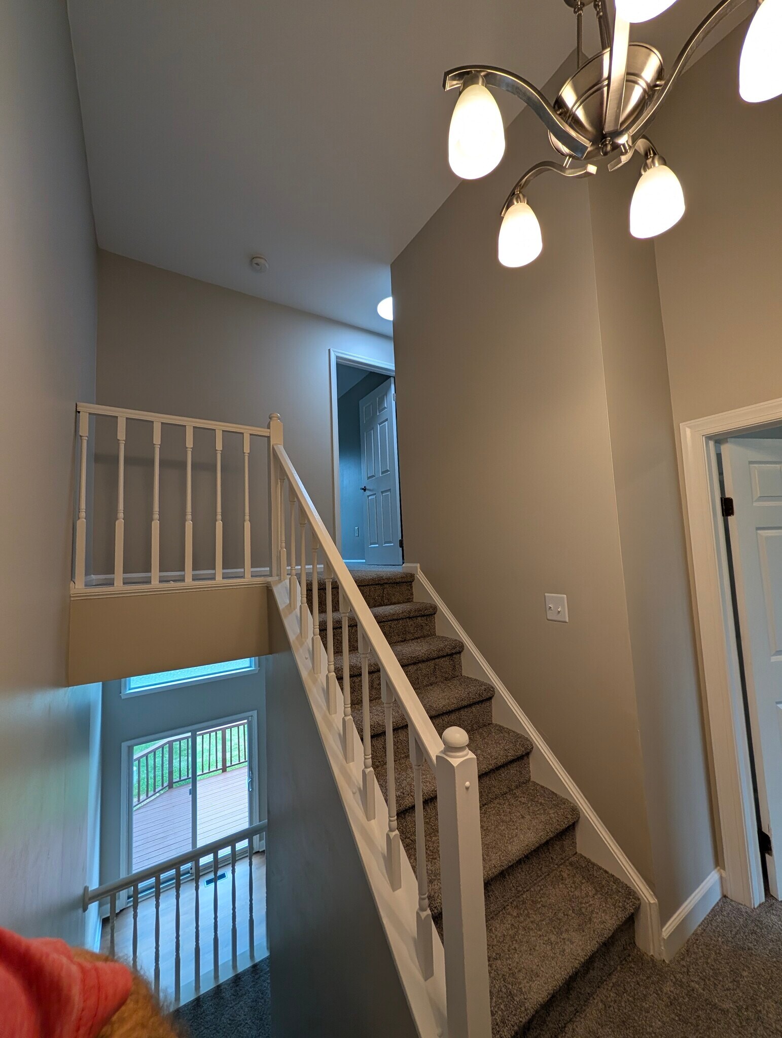 Upstairs Hallway (master left, BR#2 & BR#3 upstairs) - 14141 Betsy Ross Ln