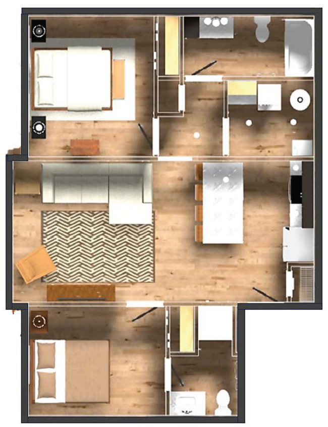 Primary Photo - New! Beautiful 2 Bed, 2 Bath Apartment in ...