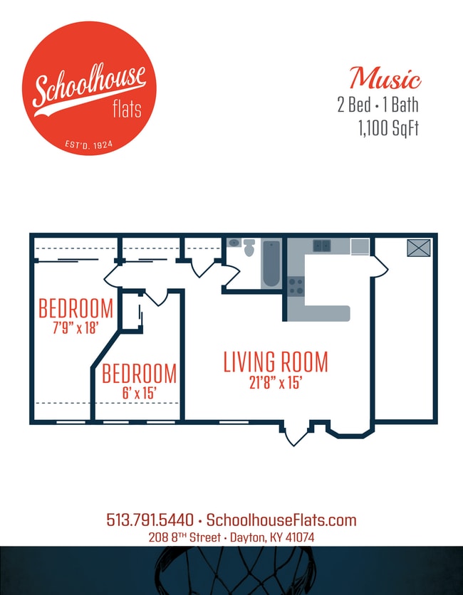 Floorplan - Schoolhouse Flats Apartments