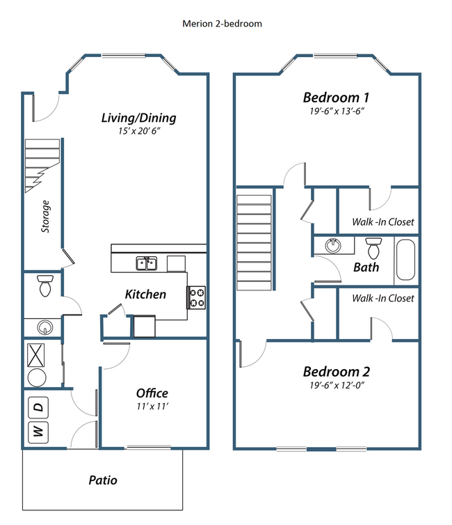 Plan 1 - Merion Apartments