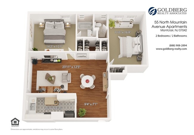 Floorplan - 55 North Mountain Avenue Apartments