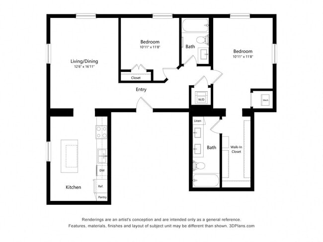 Floorplan - Upper Post Flats
