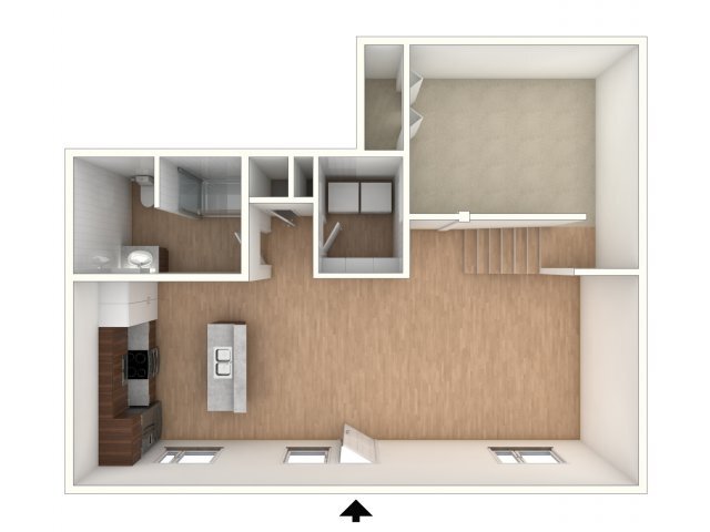 L1 - floor plan, unfurnished - Northside Apartments