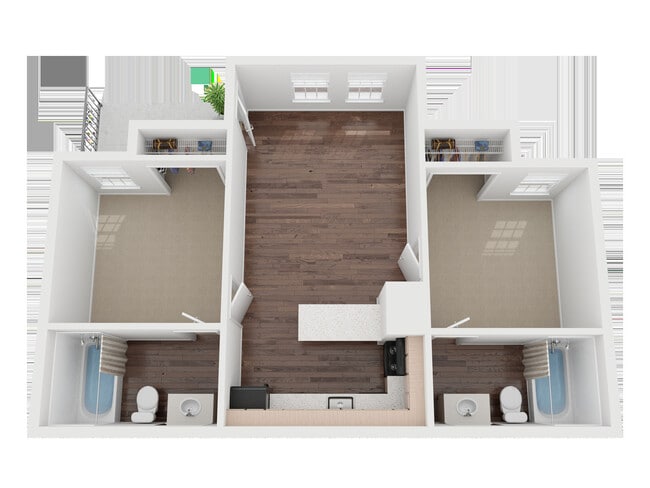 Floorplan - Centennial Court Apartments- Student Housing