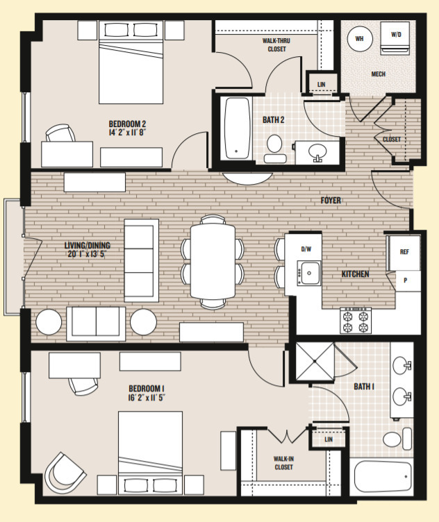 Floorplan - Palladian at Rockville Town Square