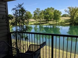 Back patio view - 180 W Rockford Dr