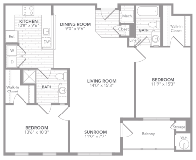 Floorplan - The Elms at Clarksburg Village Encore