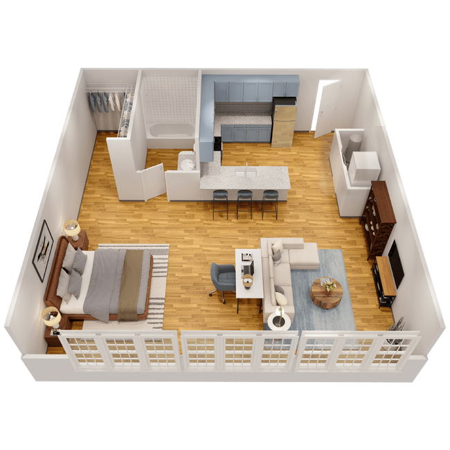 Floorplan - Bass Lofts Apartments