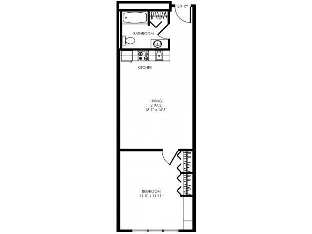 Floorplan - E Street Flats - Student Housing