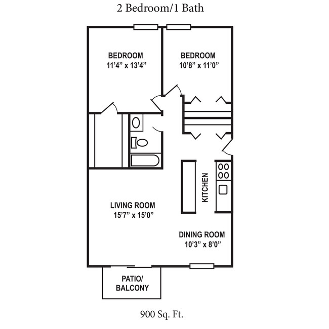 Floorplan - Timber Ridge Apartments