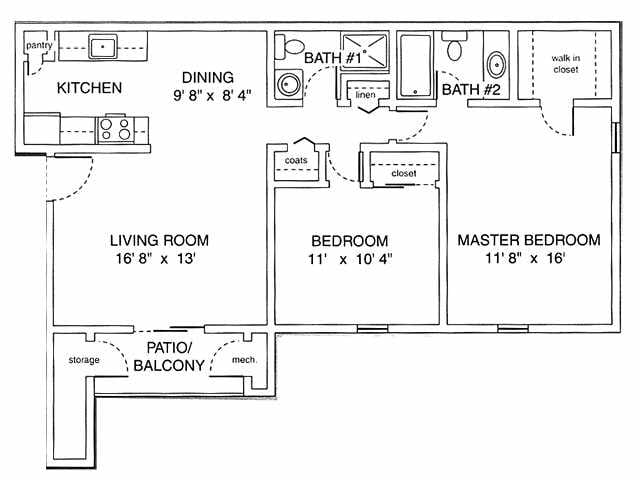2BR/2BA - Swan Harbour Apartments