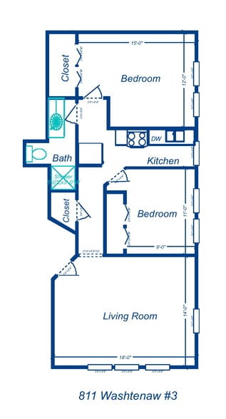 floor plan - 811 Washtenaw Ave