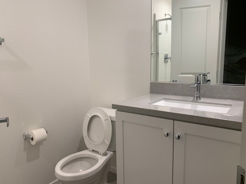 In-suite, full bathroom with stand-in shower. - 1434 Santa Victoria Road