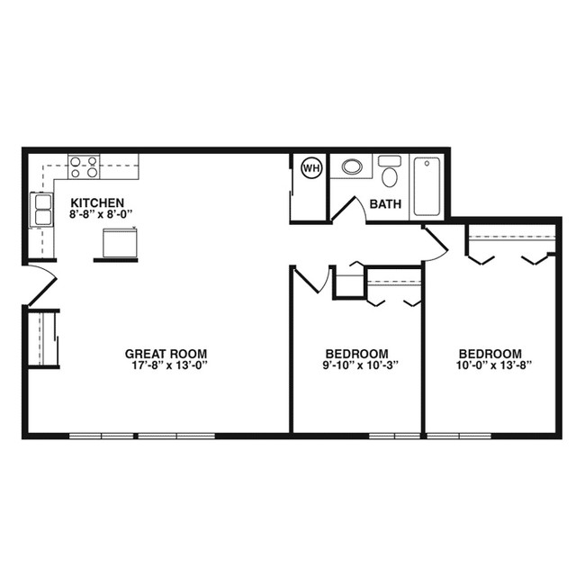 2BR/1BA - Southview Apartments