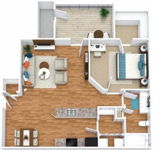 Floorplan - Huntington Chase Apartments