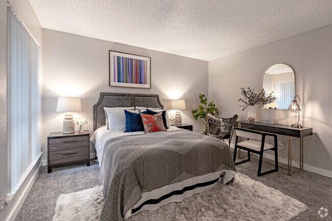 1BR, 1BA - 688SF - Bedroom - The Paisley