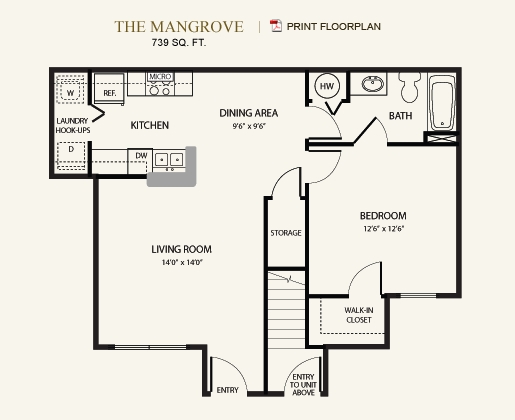 1BR/1BA - Brook Haven Apartments