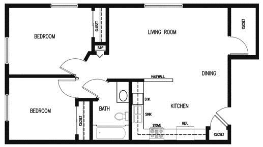 Floorplan - Fisk Street Apartments