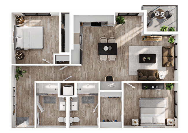 Floorplan - Alwell Apartments
