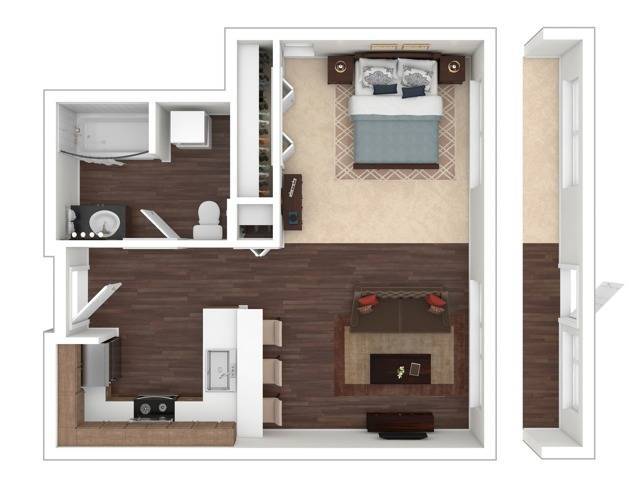 Floorplan - The Noble Apartments